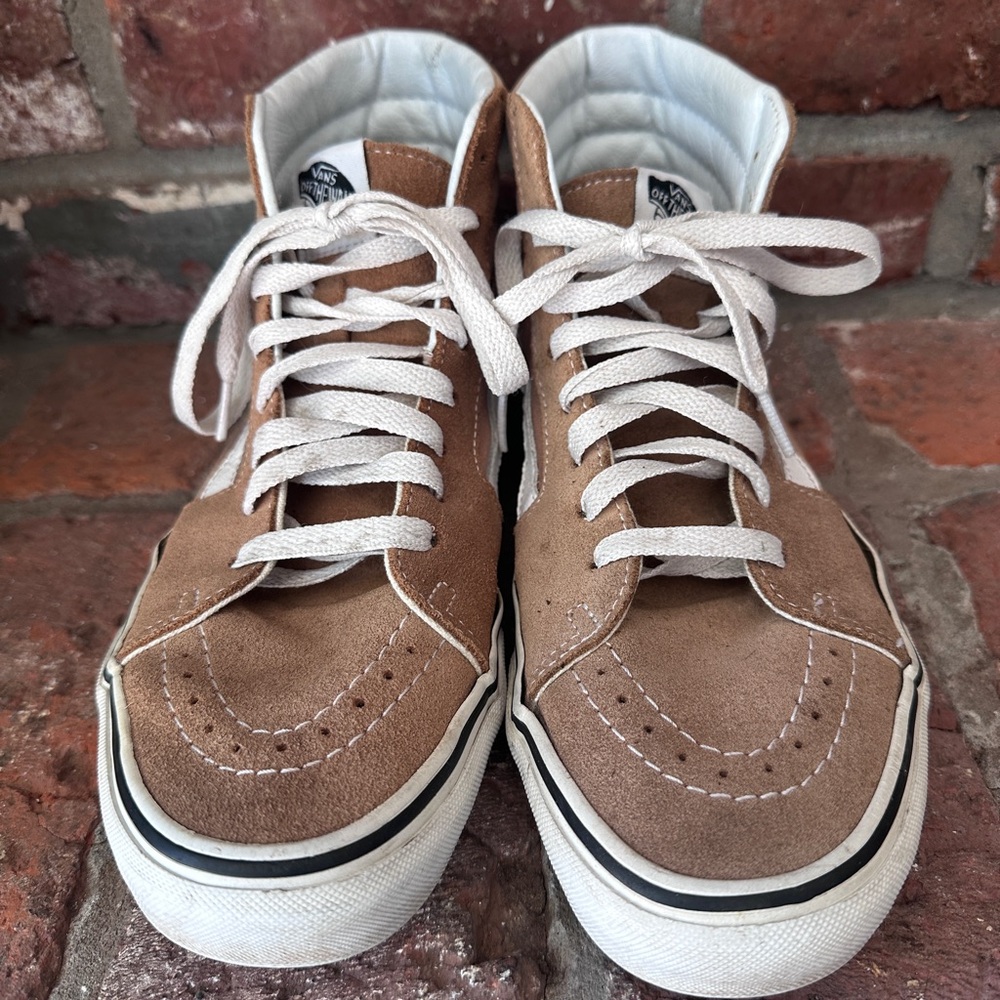 Vans Sk8-Hi Suede High-Top Sneakers in Brown M8/W9.5
